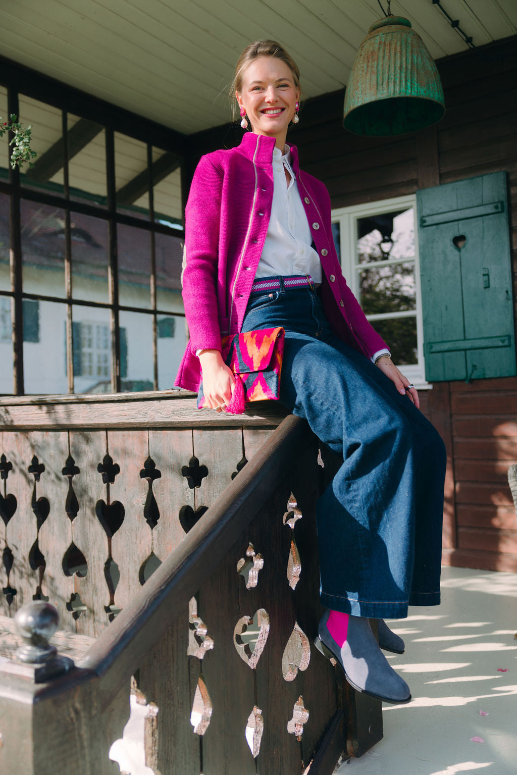 Chelsea boots Grigio - Pink