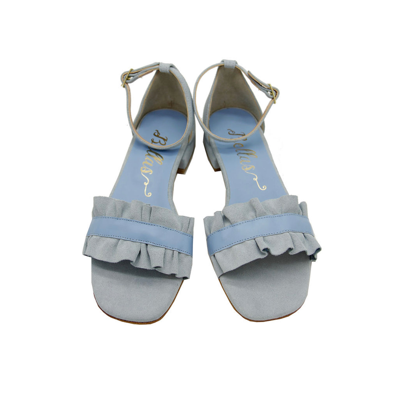Sandals Ruffles light blue