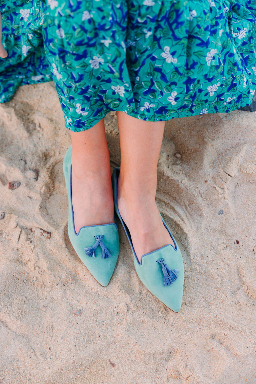 Salvia-Heaven Tassel Loafer Pointy (short tassel)