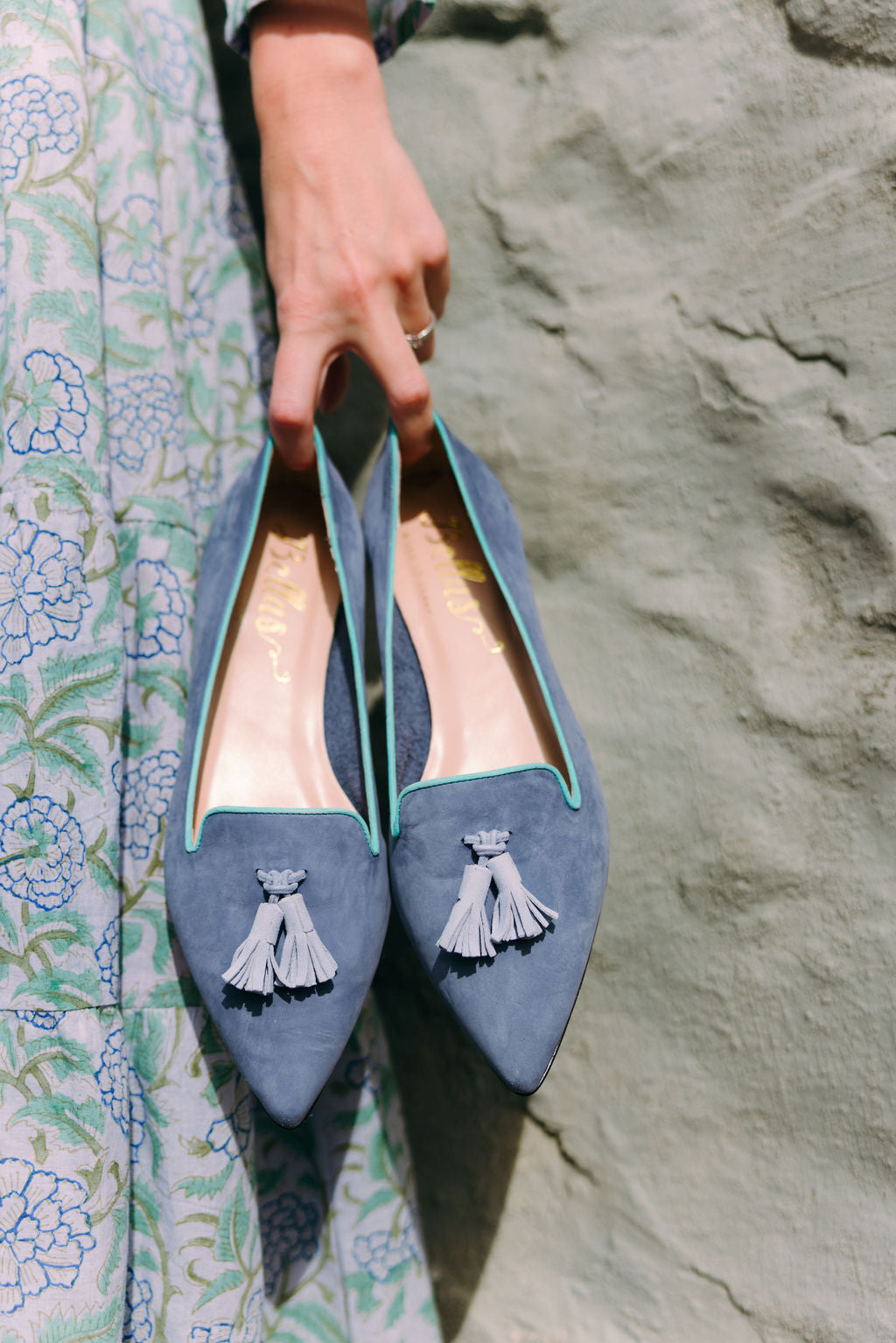 Dark Blue-Xeno-Tiffany Tassel Loafer Pointy (short tassel)