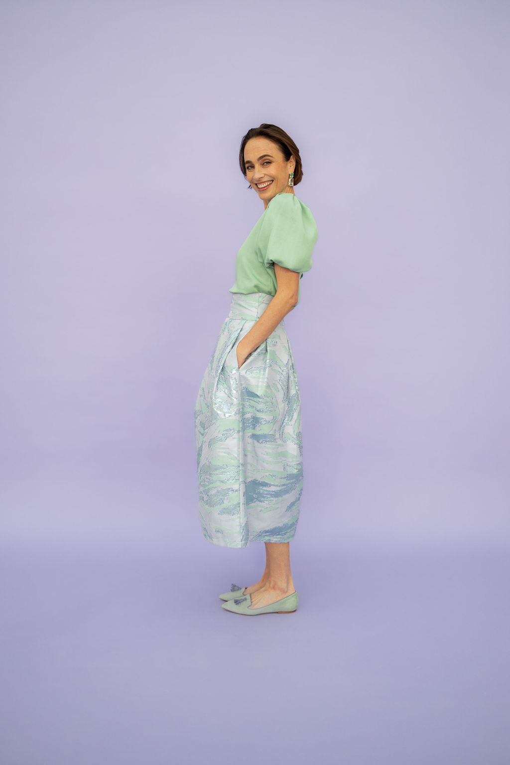 Salvia-Heaven Tassel Loafer Pointy (short tassel)
