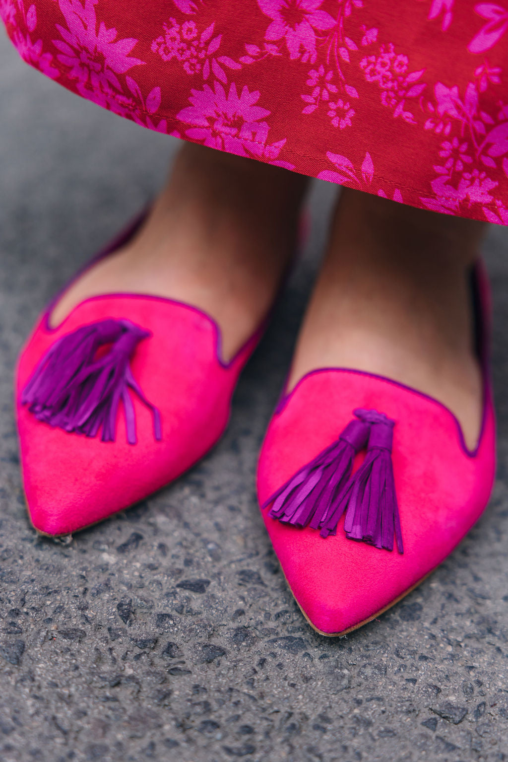 Fancy-Porpora Tasselloafer Pointy (long tassel)