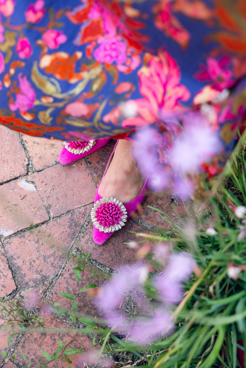 Hot Pink Bast Fiore Pointy