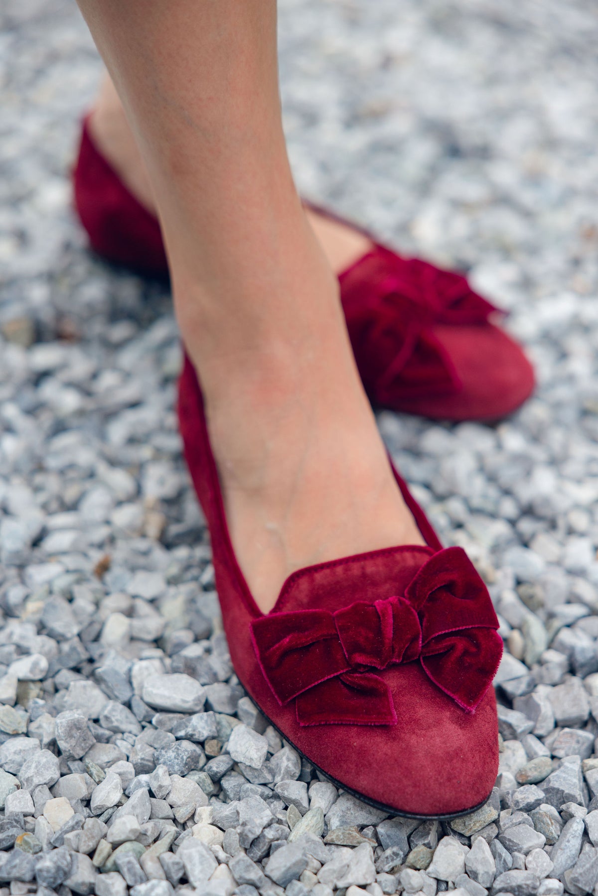 Syrah Samt Schleifenloafer