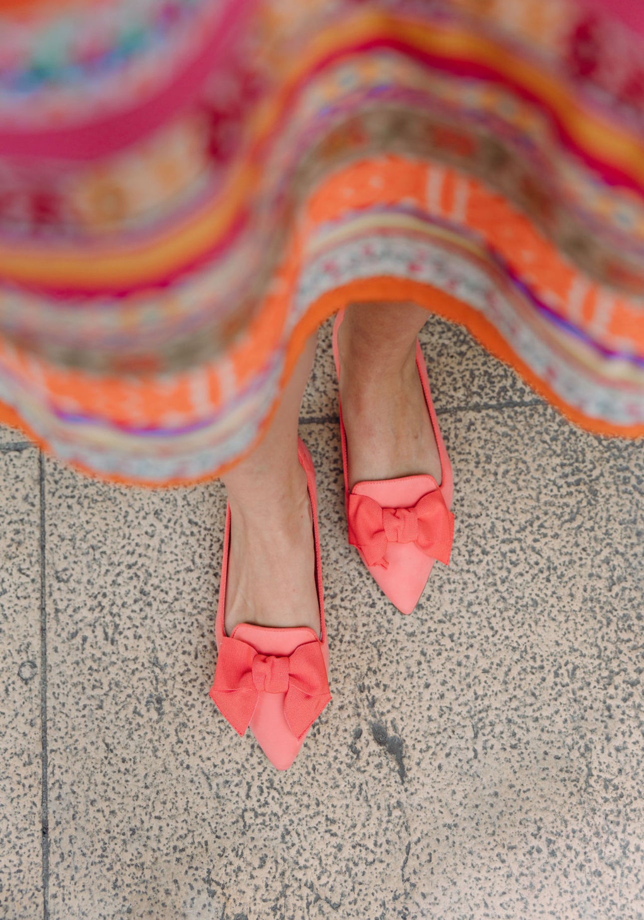 Rosso Schleifenloafer Pointy