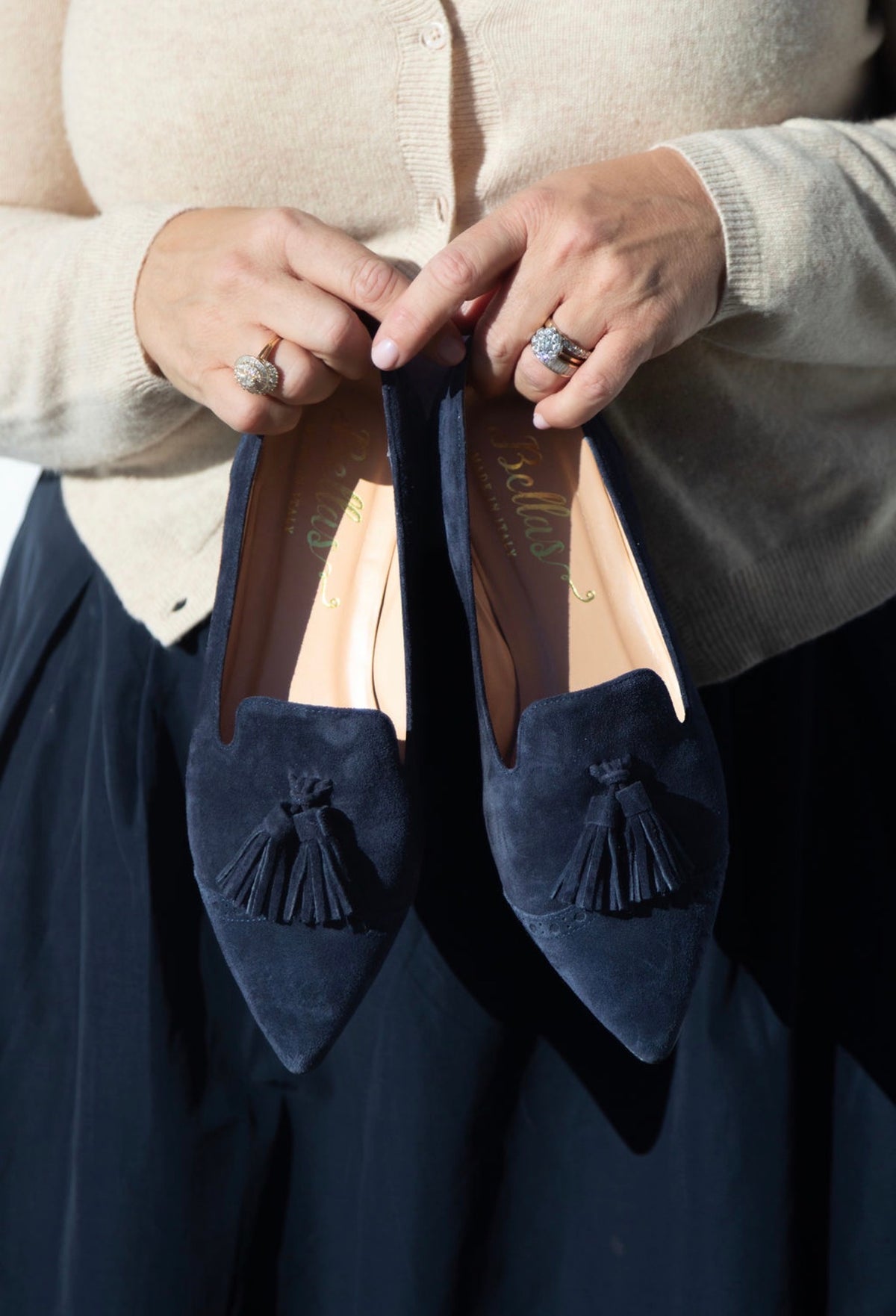 Bleu Budapester Tasselloafer Pointy
