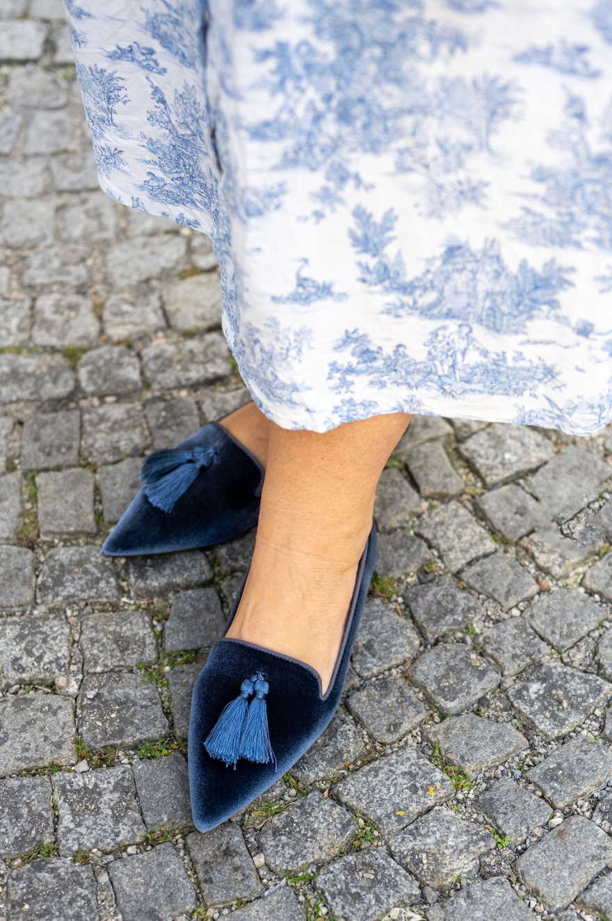 SHOOTINGSCHUH Indaco Pointy Velluto 41