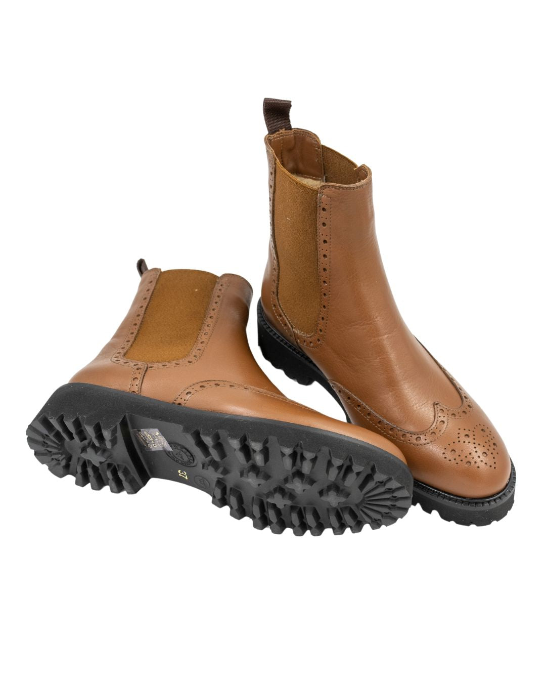 Caramello Budapester Stiefelette gefüttert