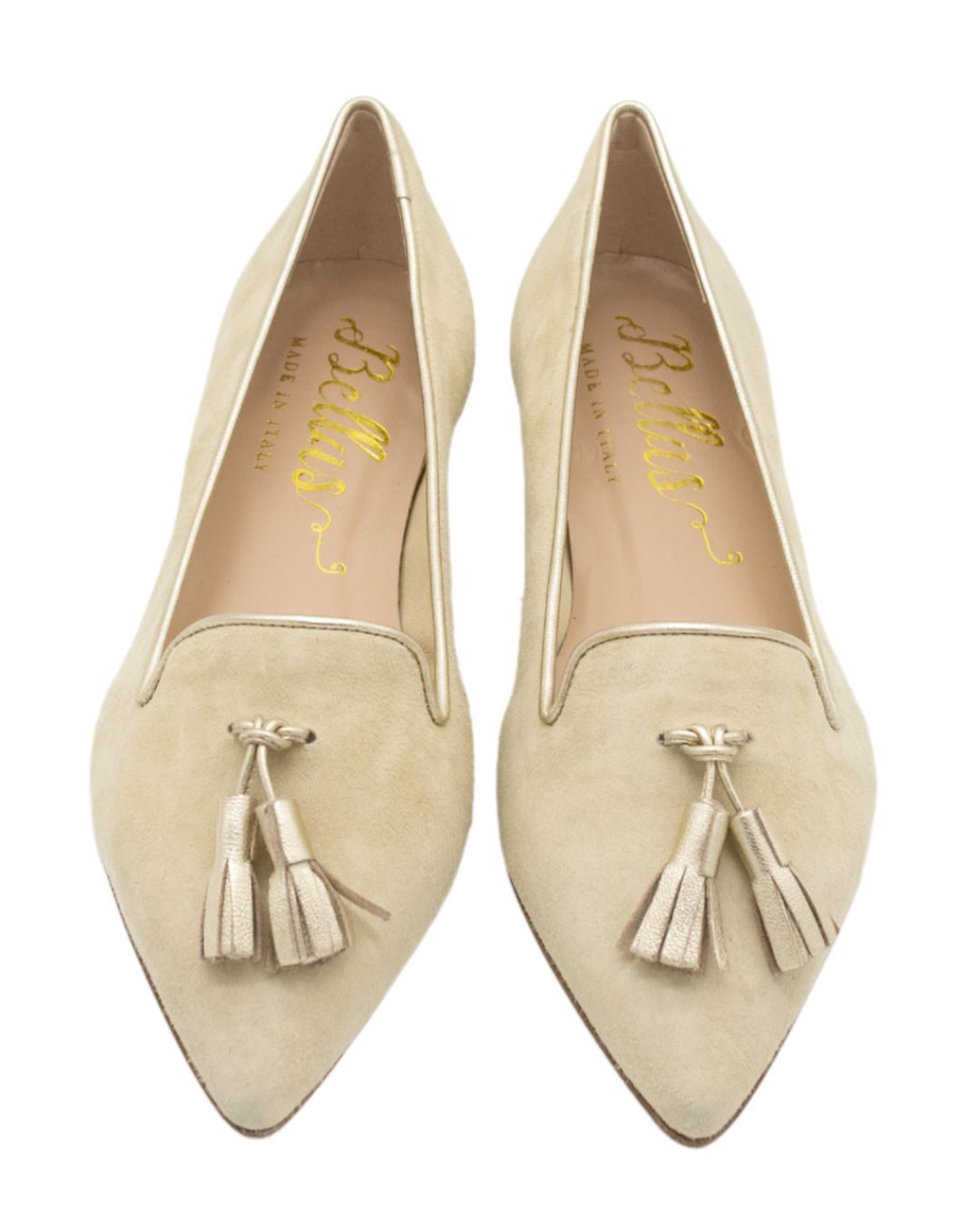 Crema-Berg Wash Platino Tassel Loafer Pointy (short tassel)