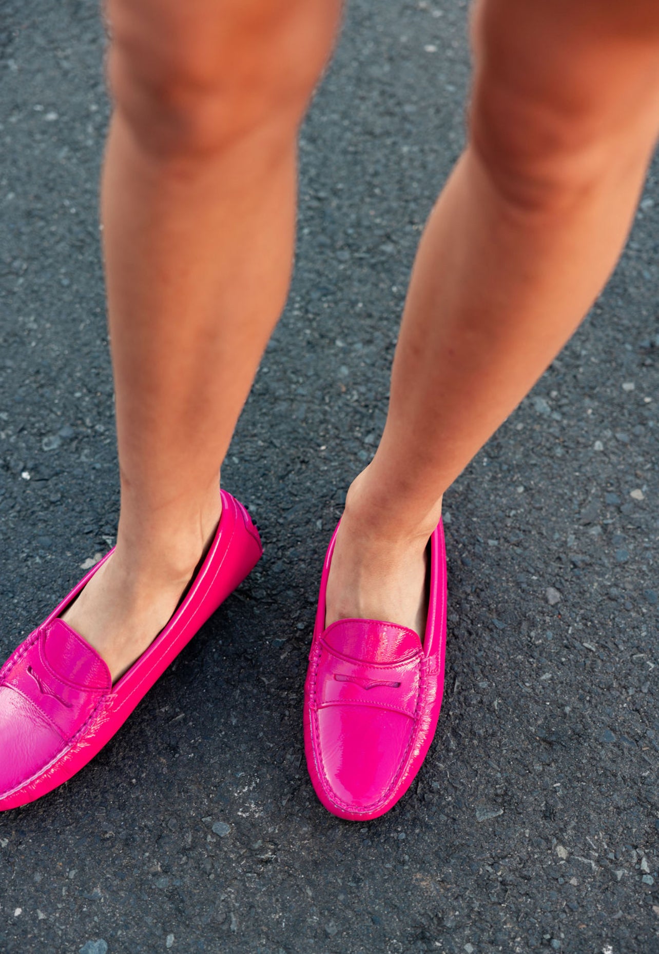 Moccasin Lack Fuxia