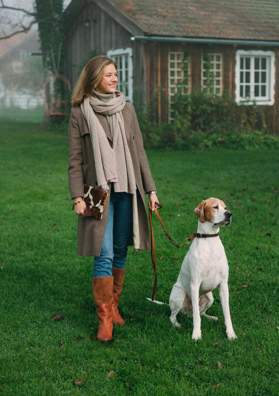 Cashmere Scarf Affogat - Cradle Pink