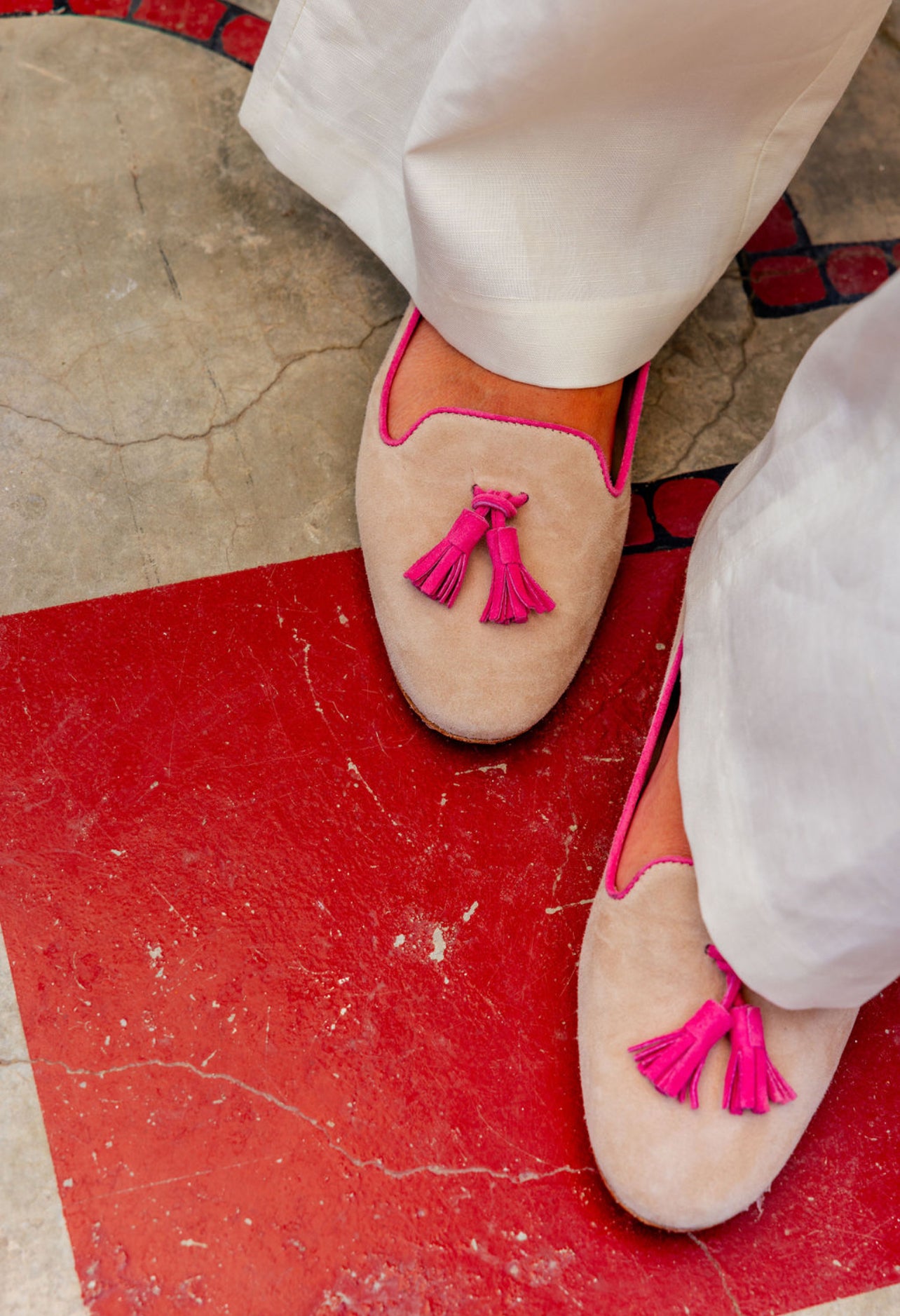 Ecru - Bubblegum Tassel Loafer Classic