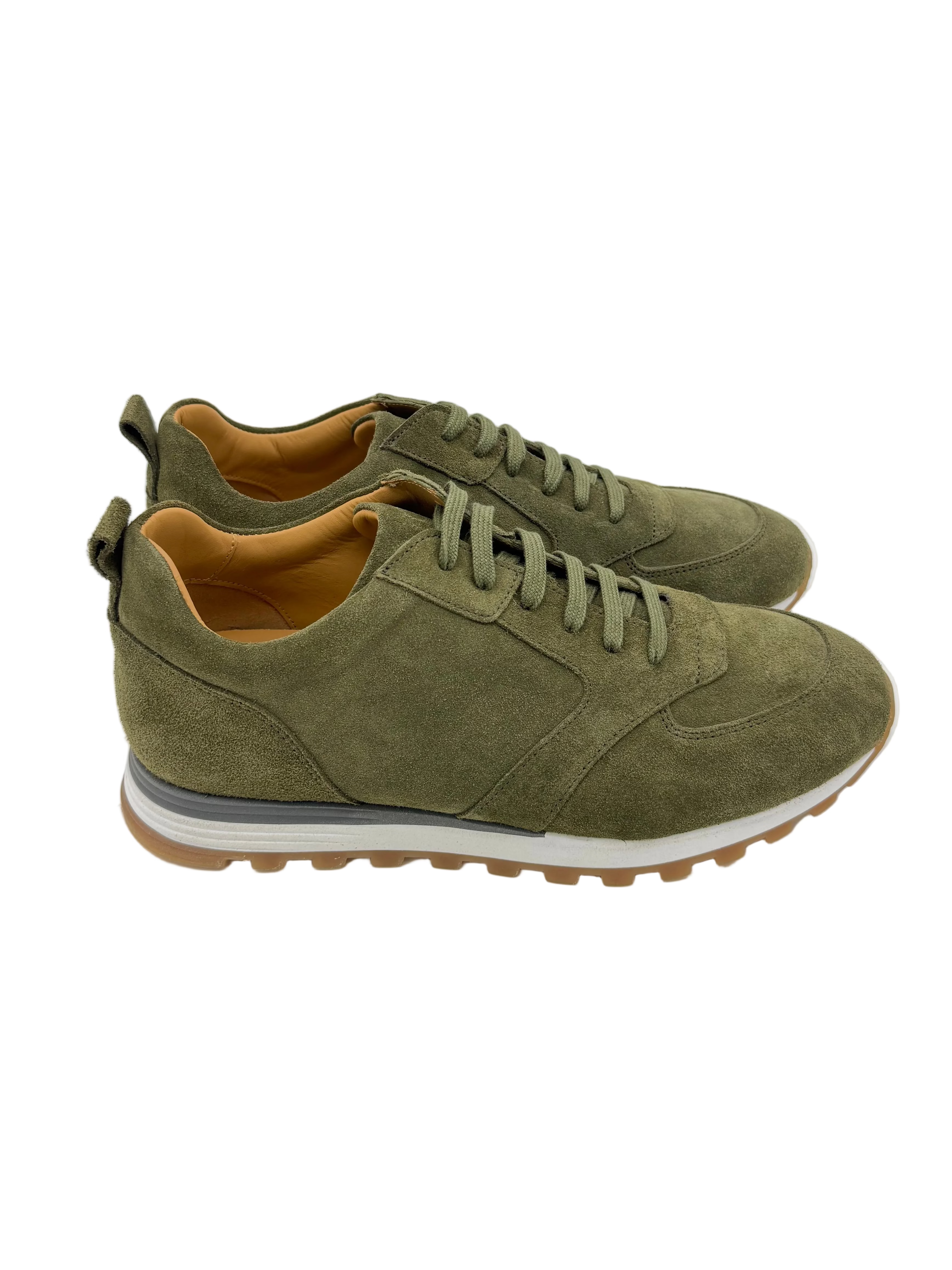 Olive Sport Sneaker Herren