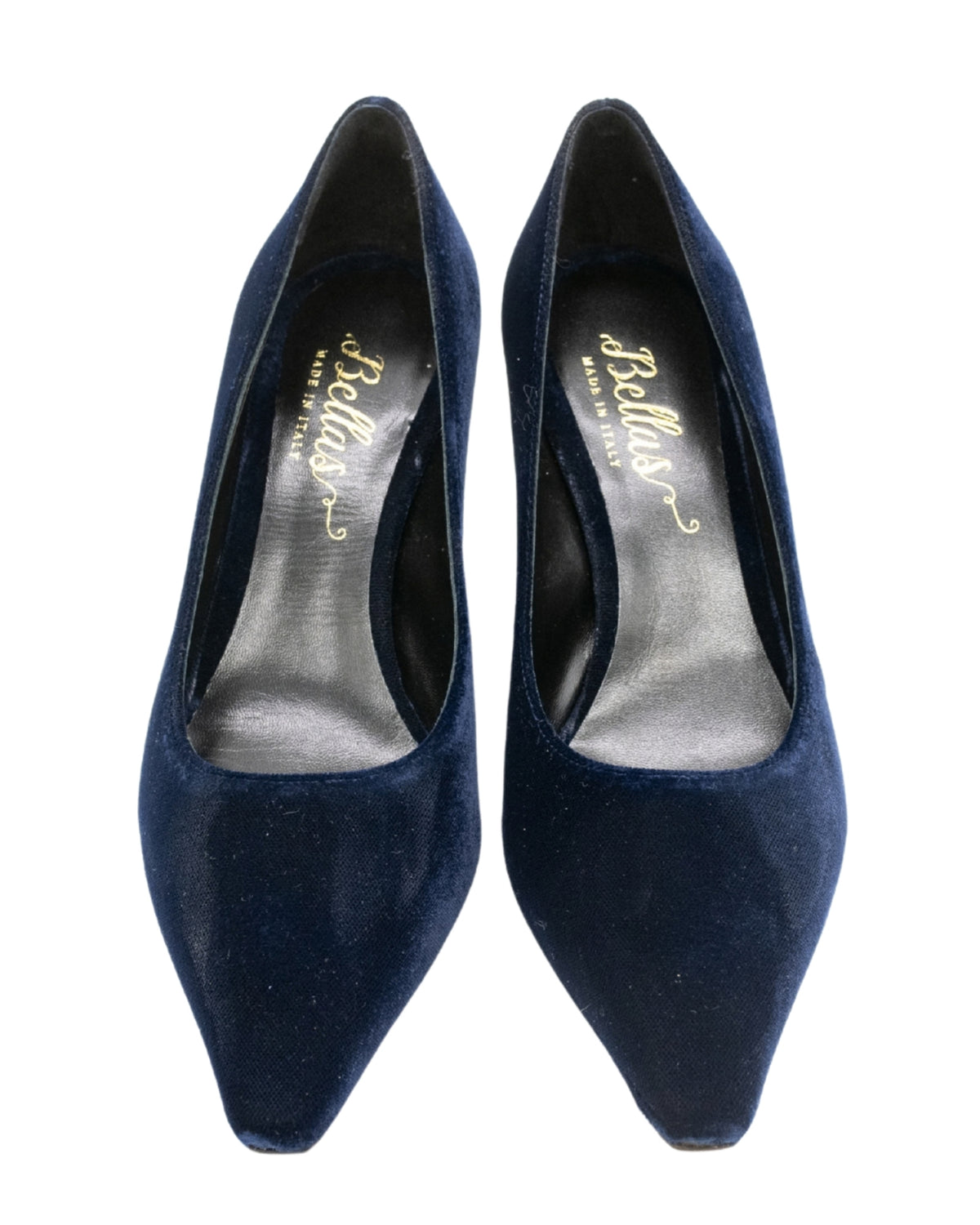 Navy Velvet Pumps