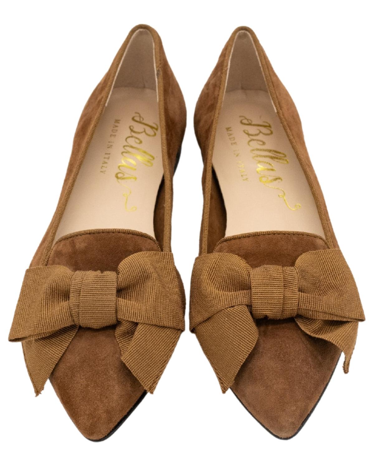 Russet-Camoscio Schleifenloafer Pointy