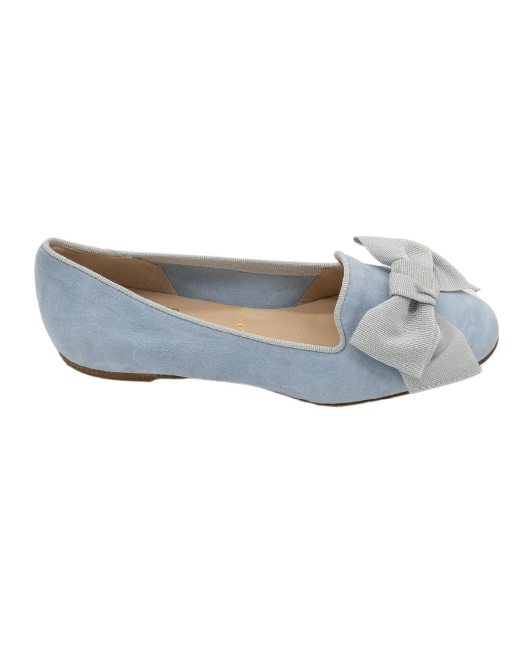 Sky-Perla bow loafers