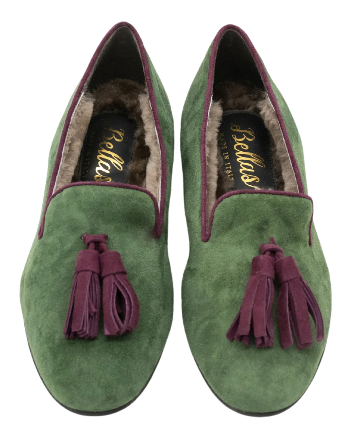 Verde-Bordo Tasselloafer gefüttert