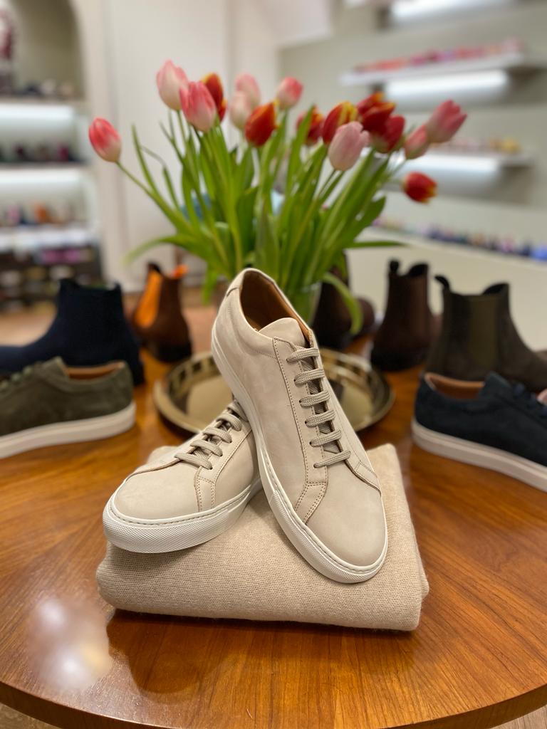 SHOOTINGSCHUH Herren Sneaker Nabuk Beige