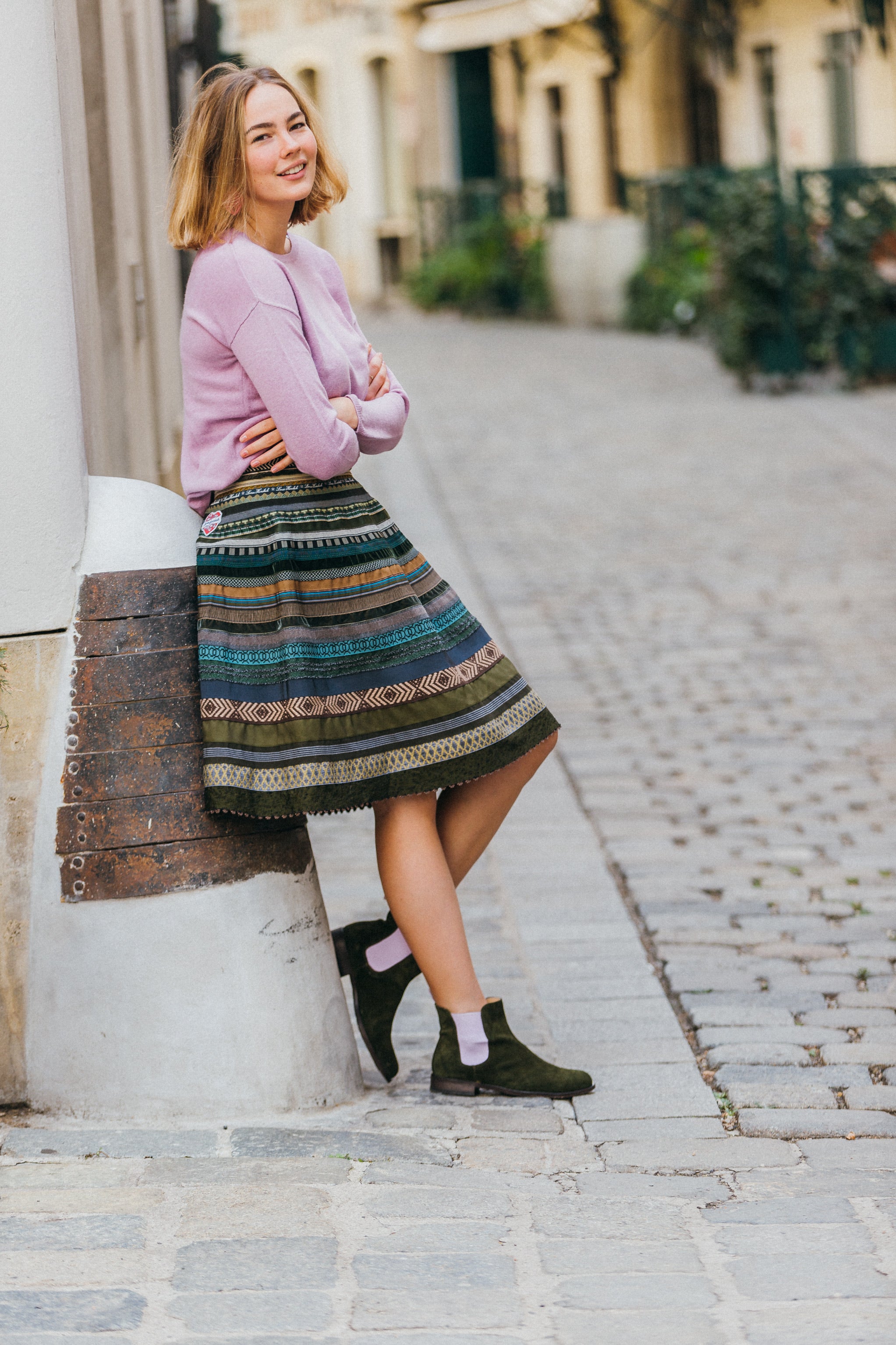 Army - Lilac Chelsea boots