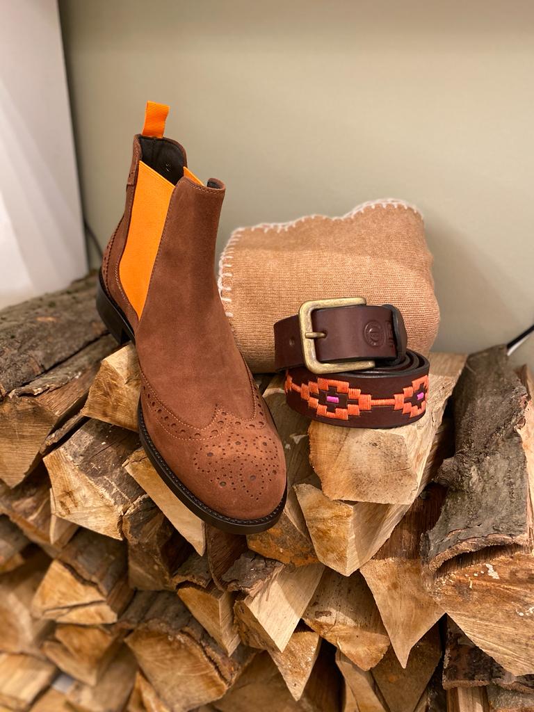 MEN Chelsea boot Snuff Budapest pattern