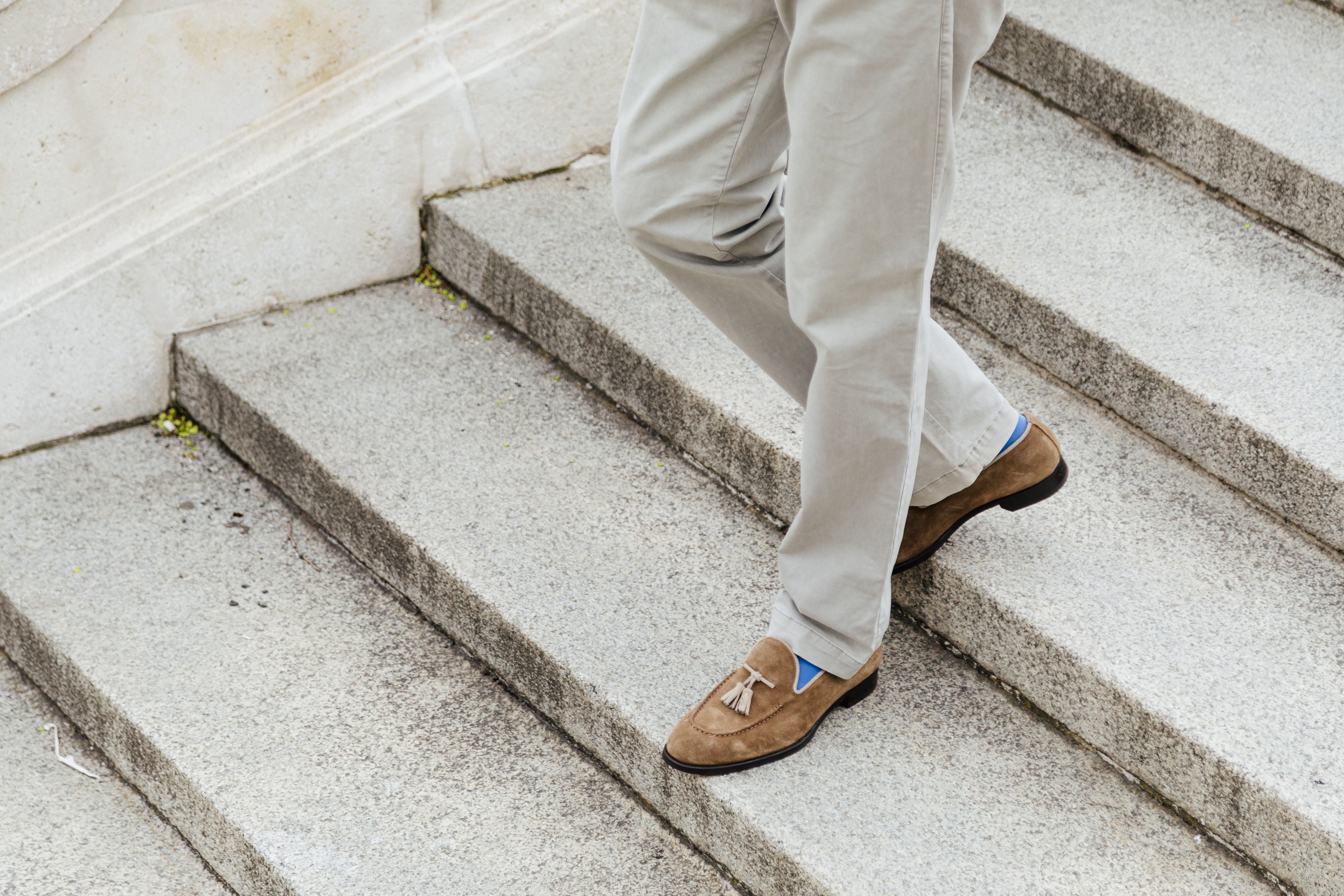 MEN Tassel Loafer Taupe - Beige oxy