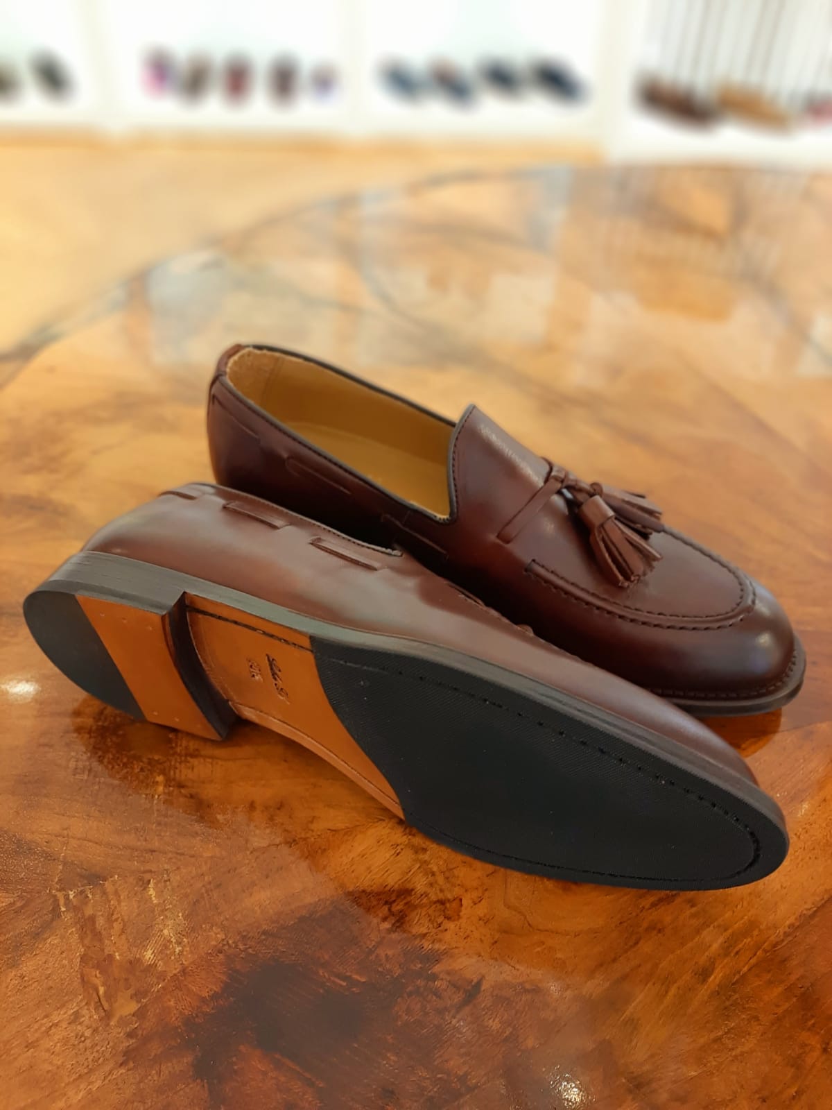 MEN Tassel Loafer Bordo