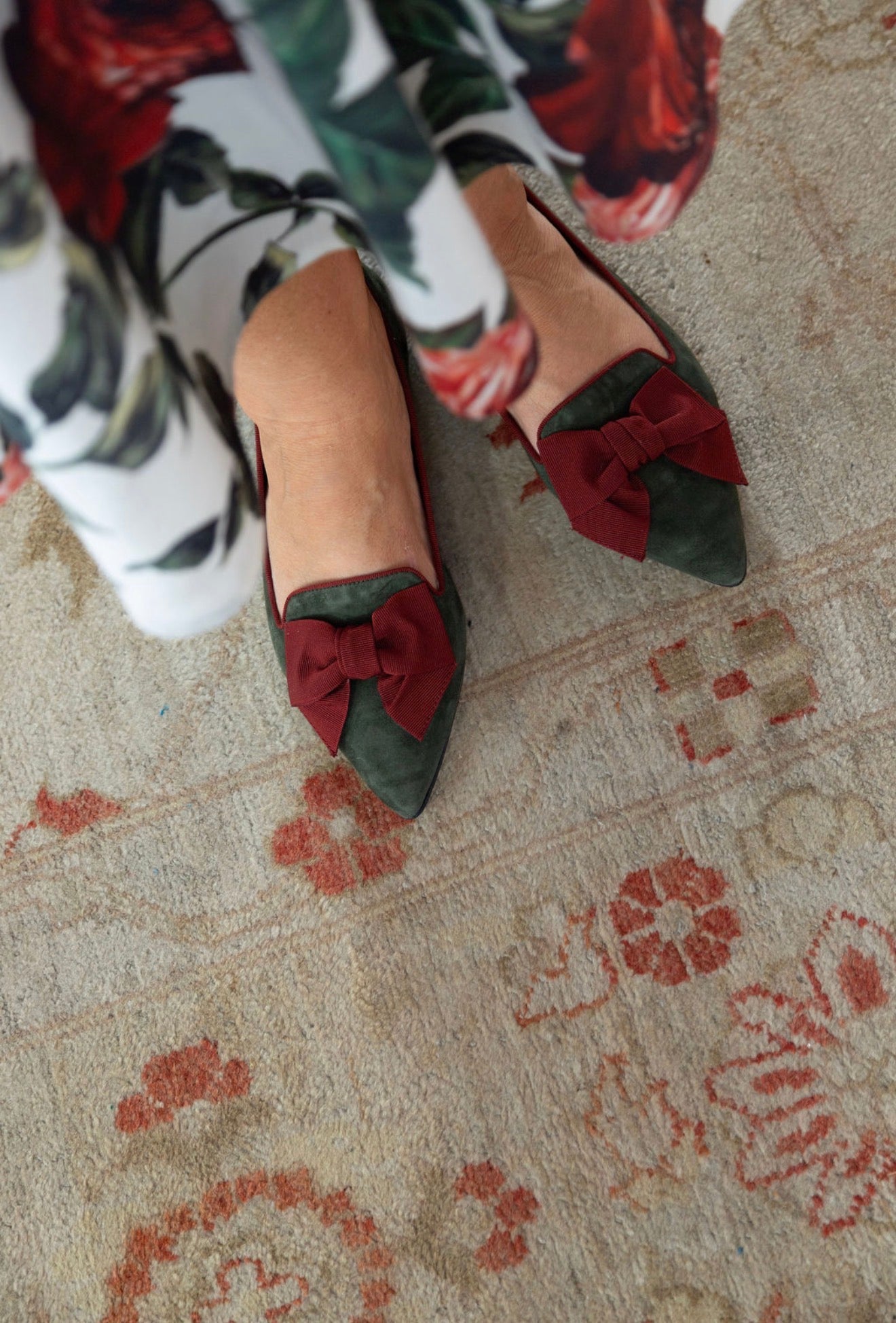Selvatico-Amaranto Schleifenloafer Pointy