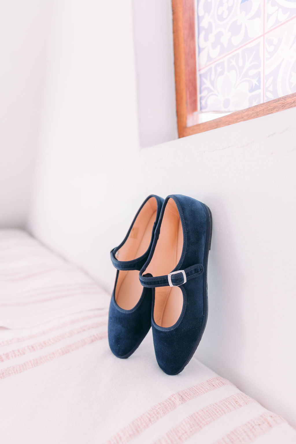 Mary Jane Furlane Velluto Bleu
