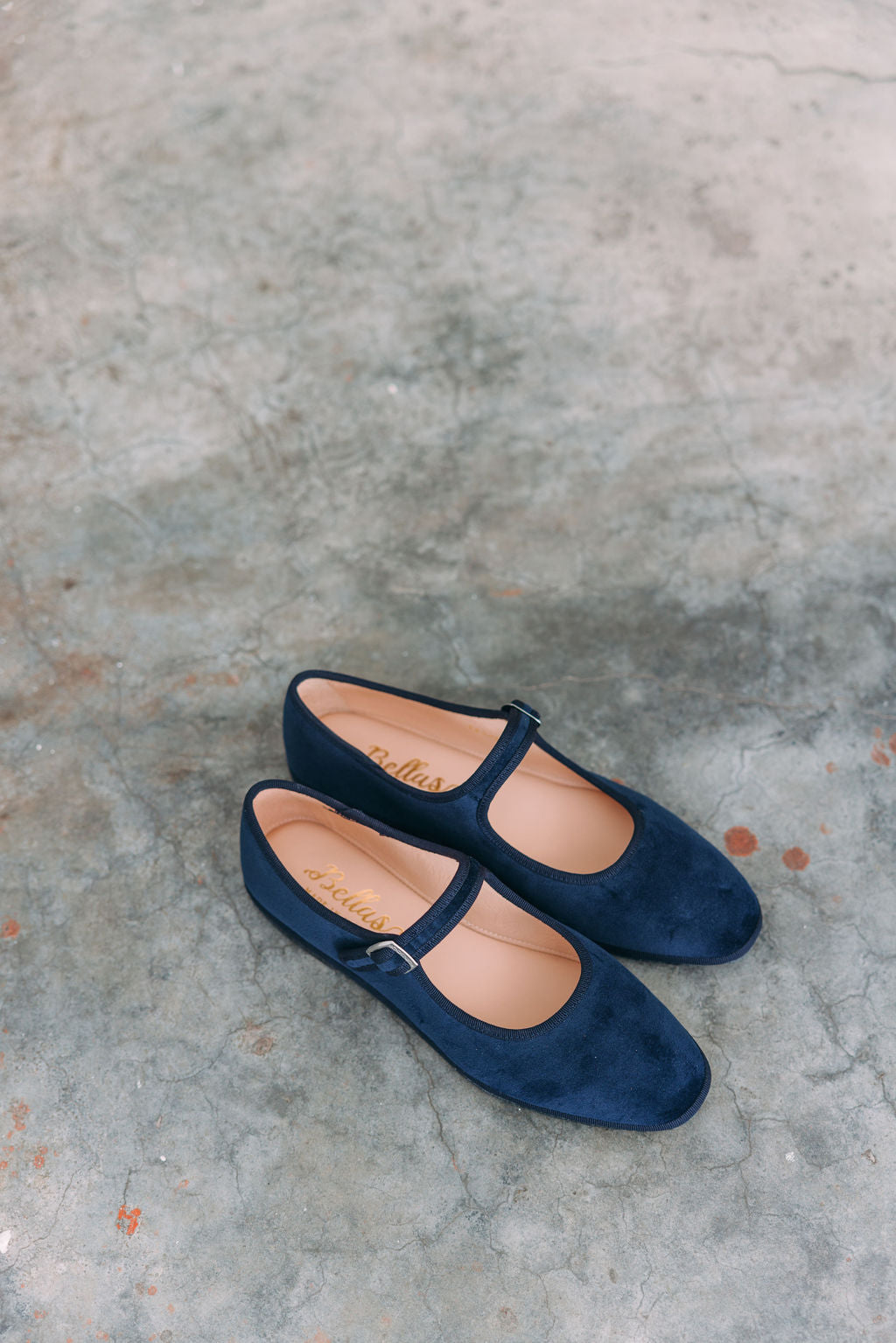 Mary Jane Furlane Velluto Bleu