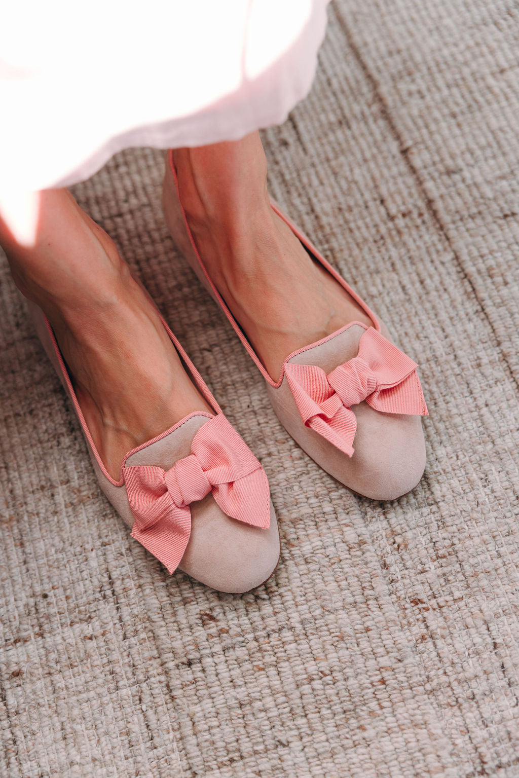 Cipria-Antico bow loafers