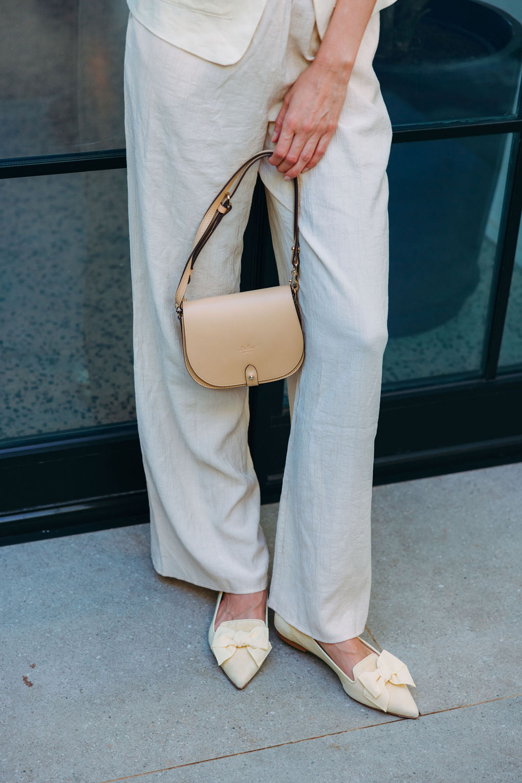Citrus-Paglia bow loafer Pointy