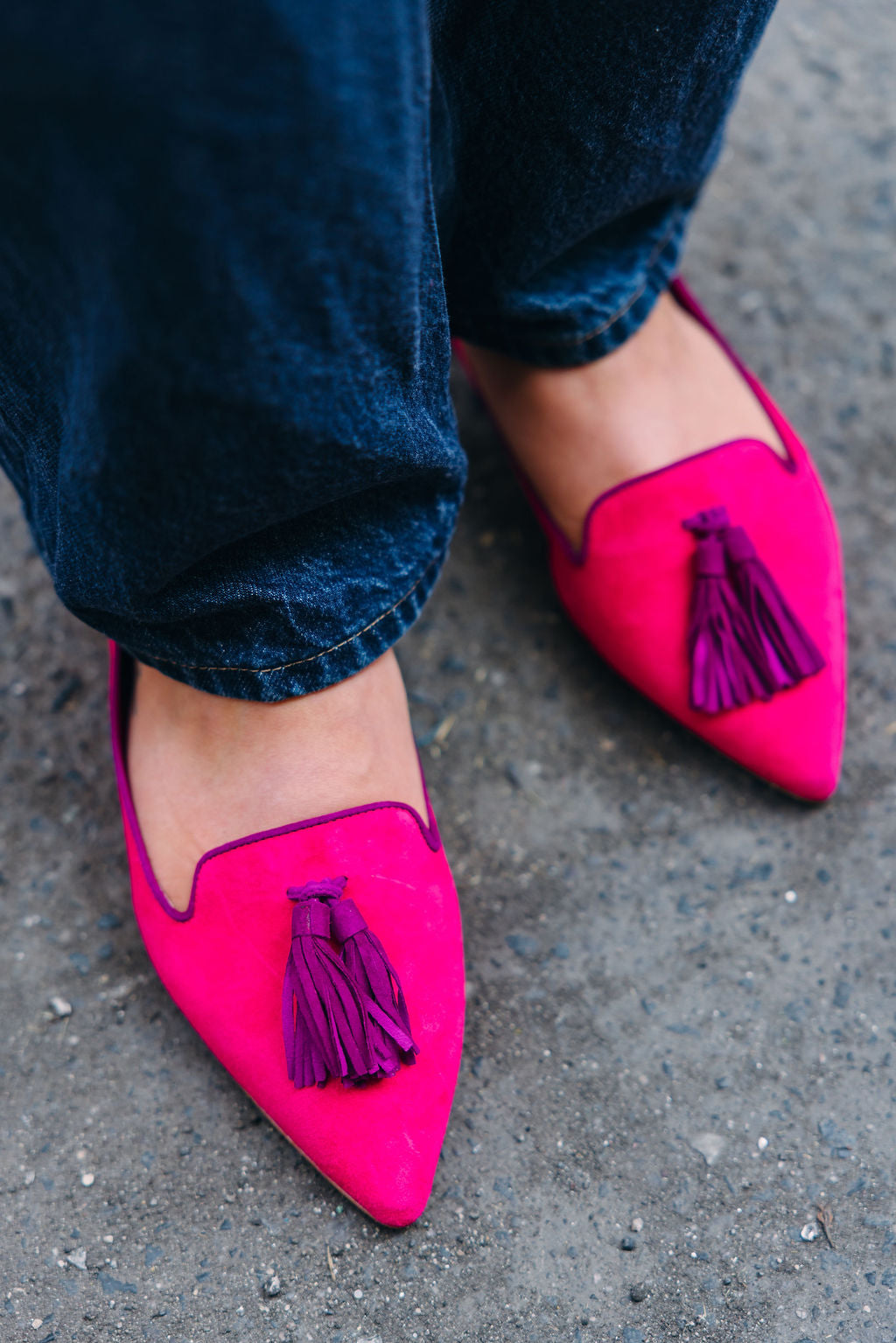 Fancy-Porpora Tasselloafer Pointy (long tassel)