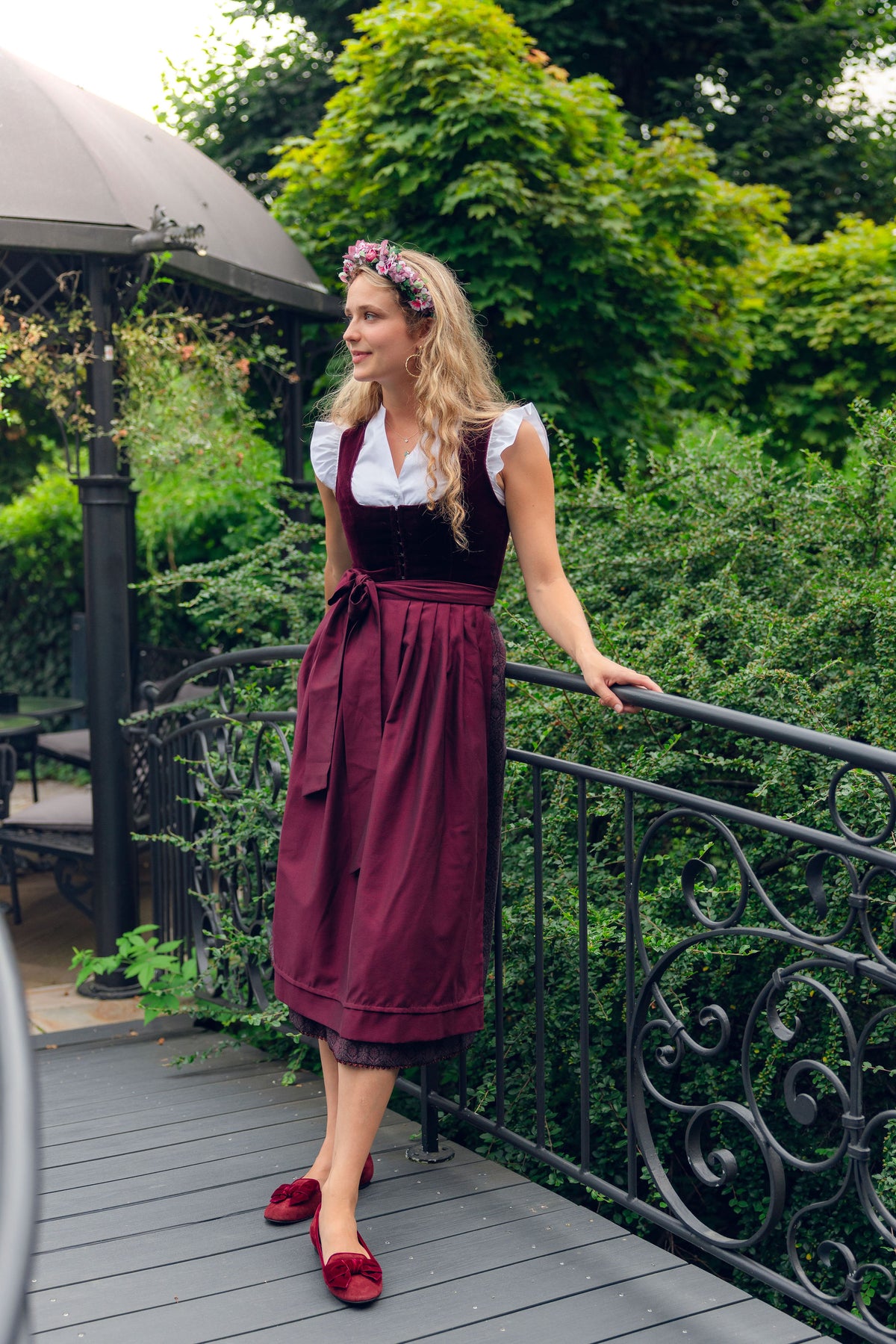 Syrah Samt Schleifenloafer