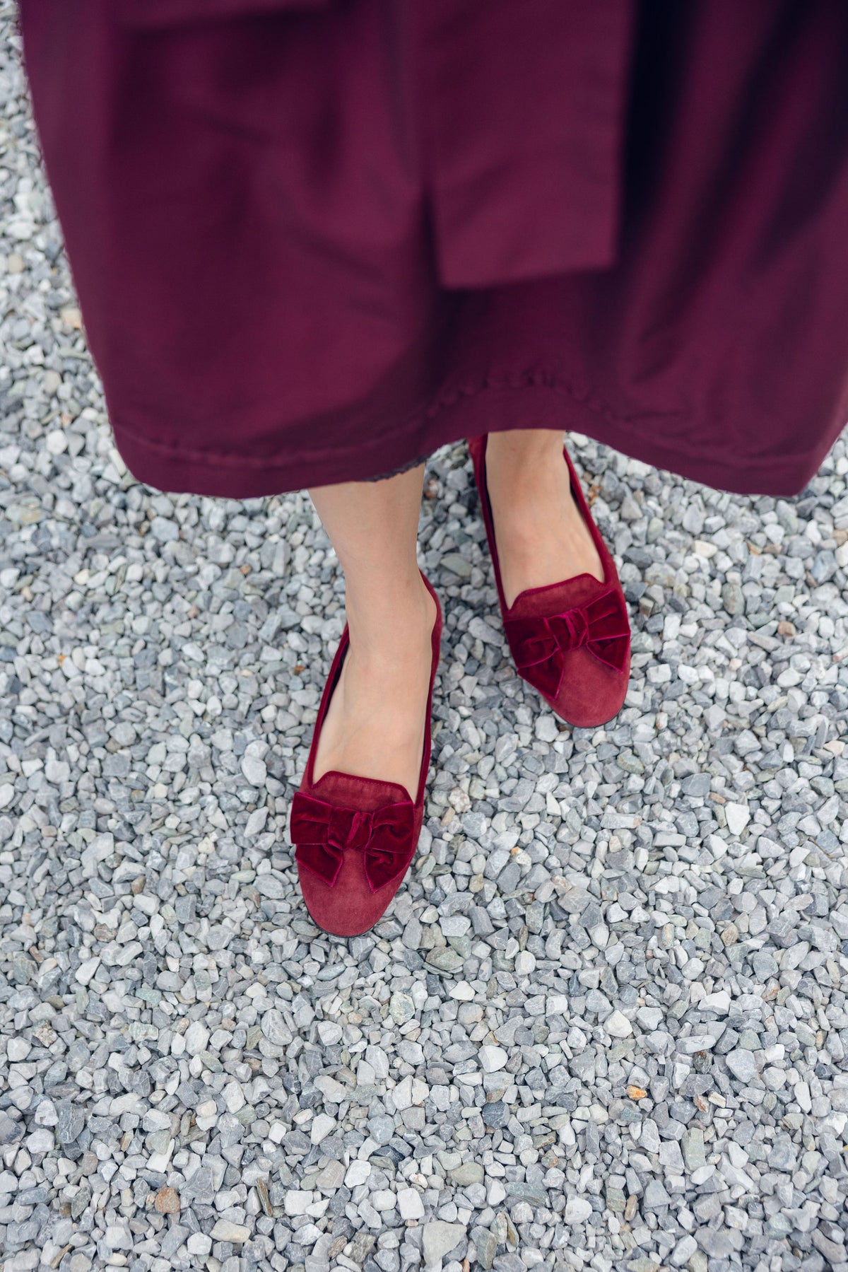 Syrah Samt Schleifenloafer