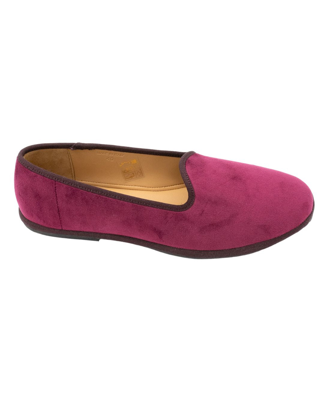 Burgundy-Melanzana Velluto Furlane Herren