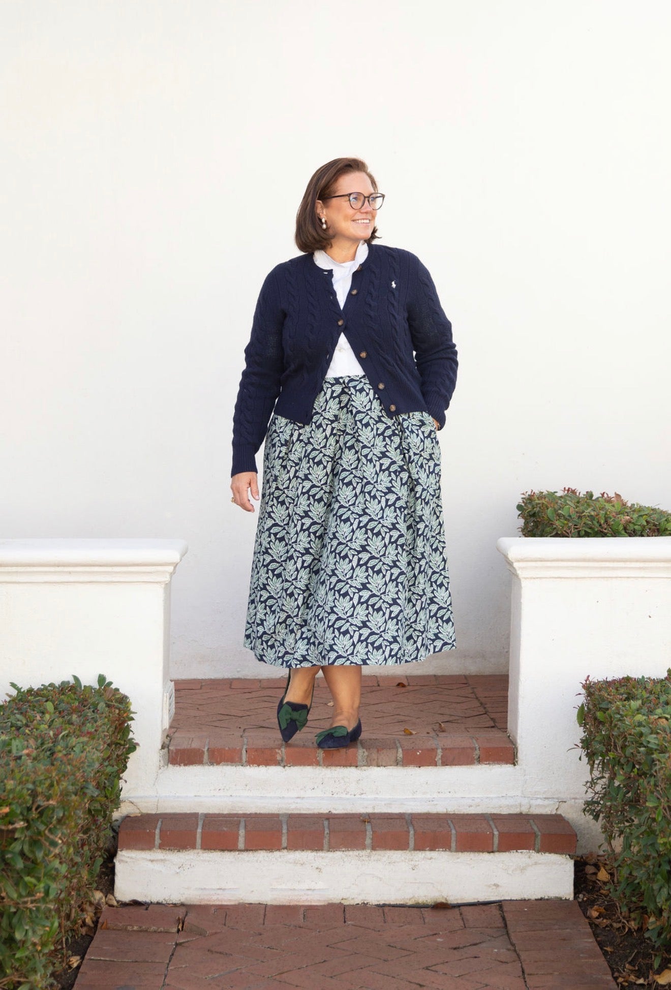 Peacoat-Foresta Schleifenloafer Pointy