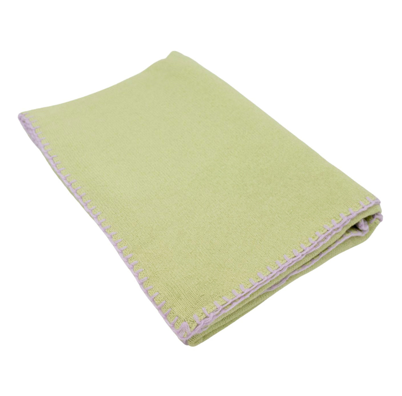 Cashmere scarf Celadon Green - Sheer Lilac 