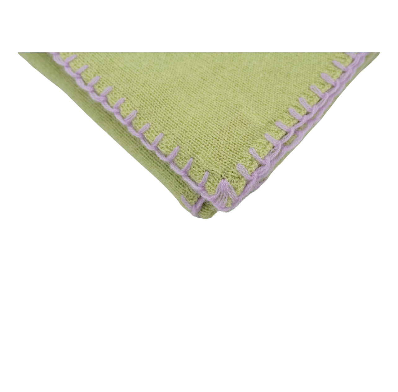 Cashmere scarf Celadon Green - Sheer Lilac 