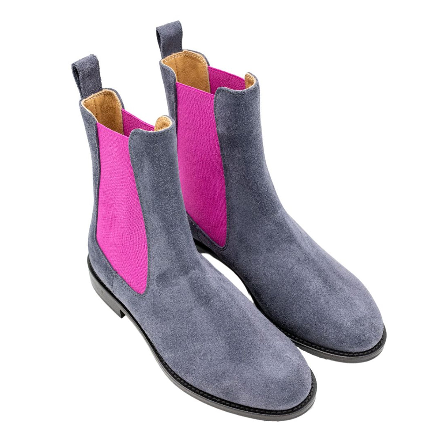 Chelsea boots Grigio - Pink