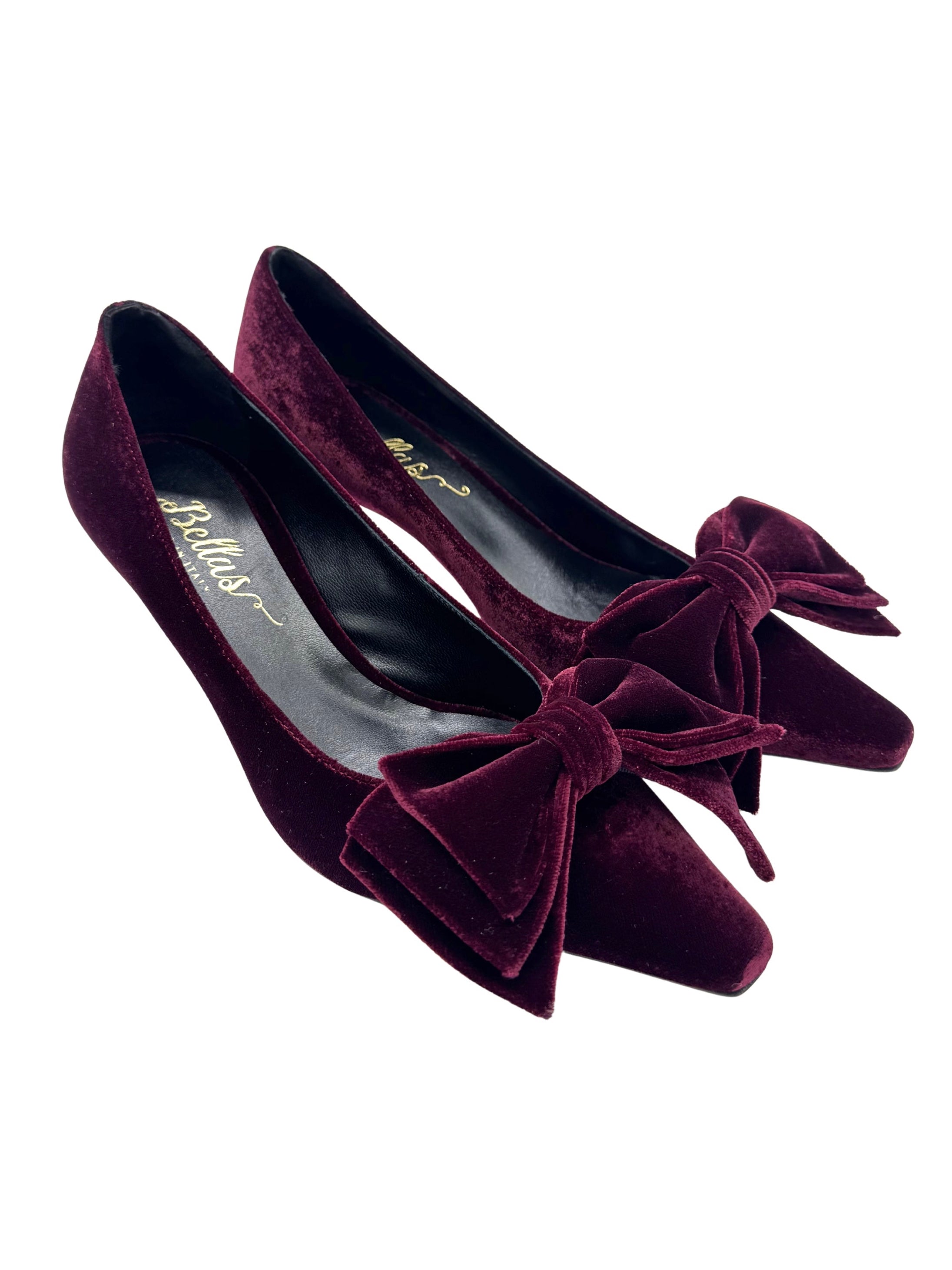 Rubino Velvet Schleifen Pumps