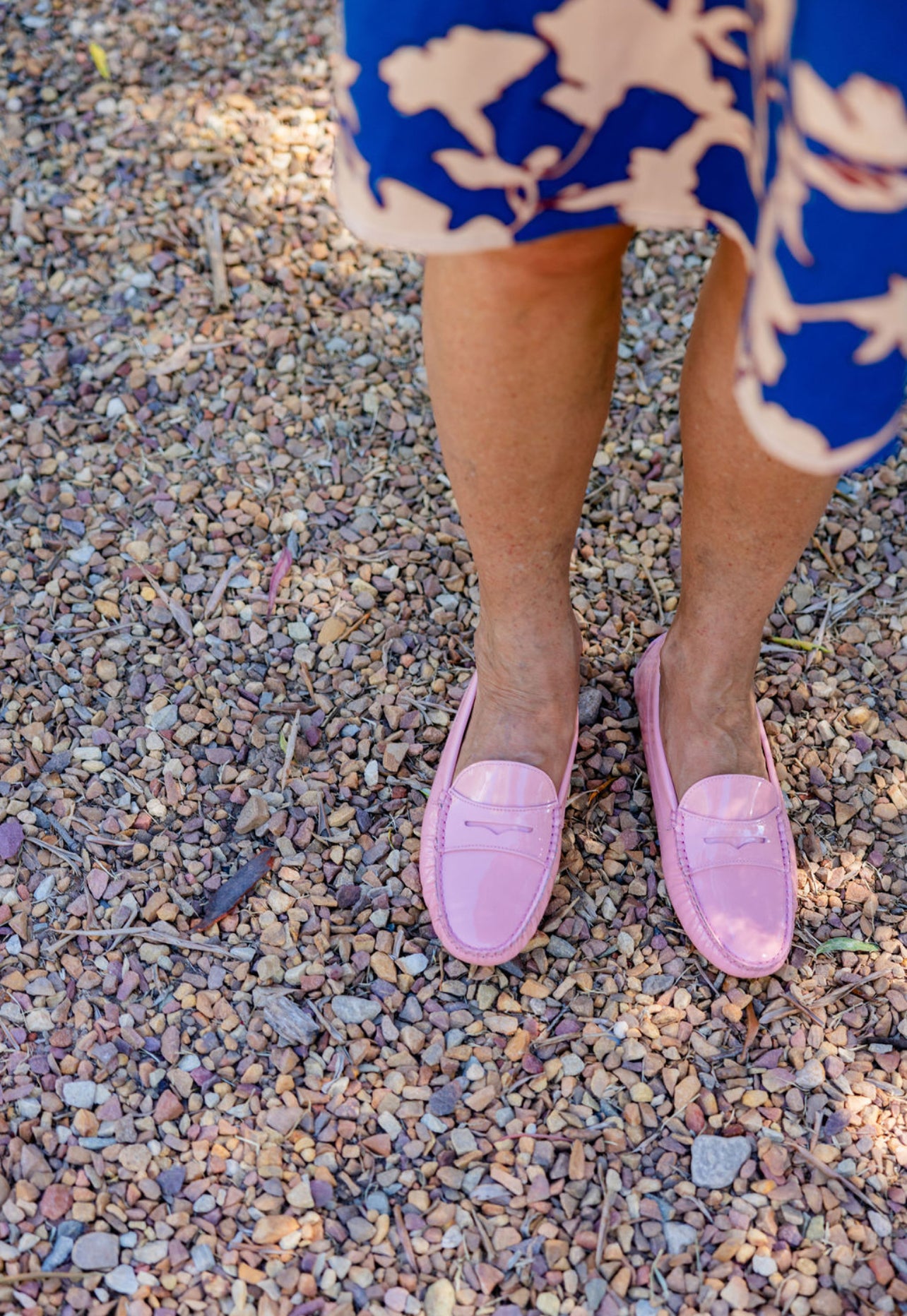 Moccasin Patent Pink