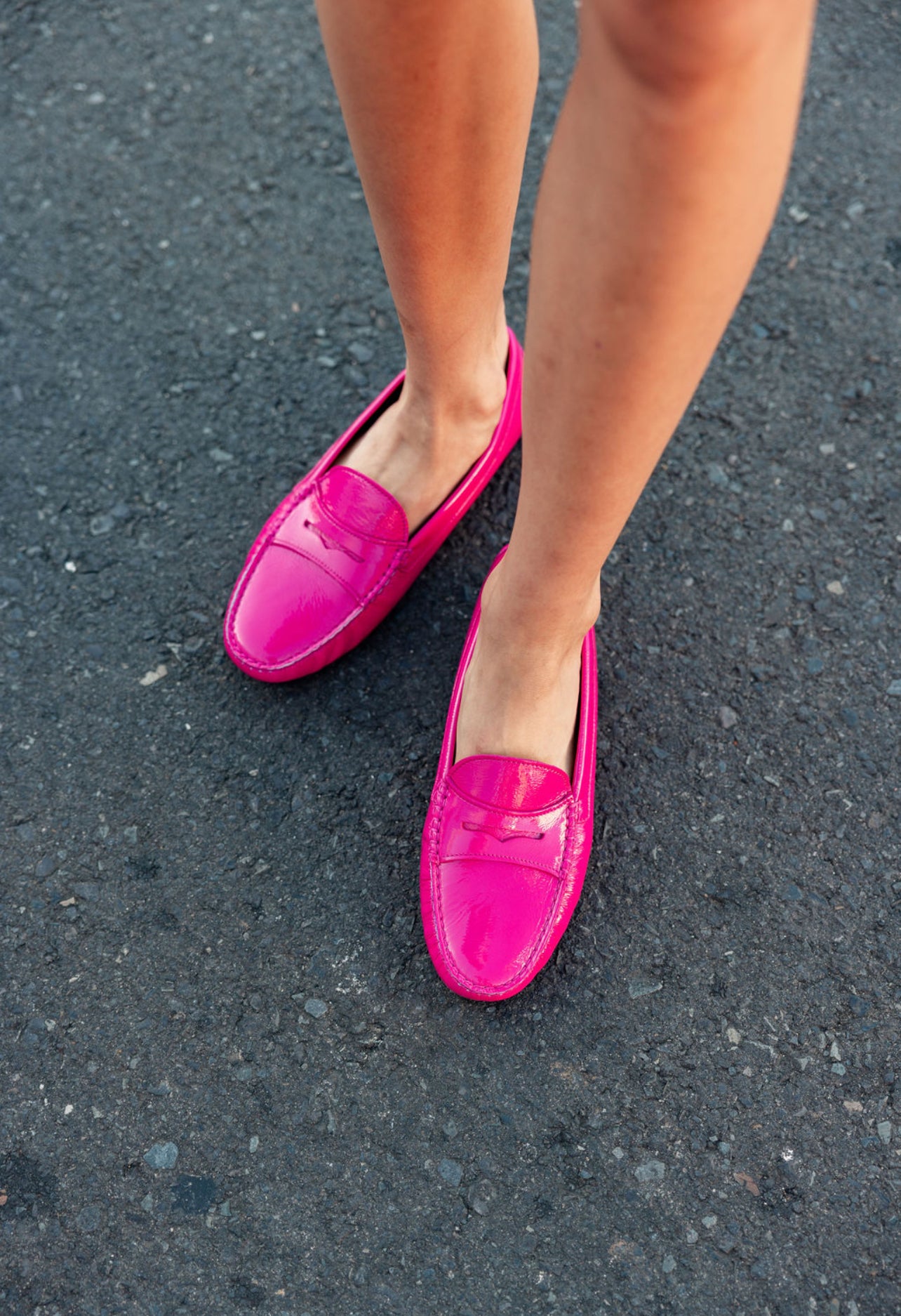 Moccasin Lack Fuxia