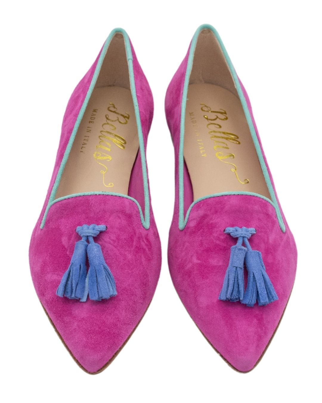 Hot Pink-Onda-Tiffany Tassel Loafer Pointy (short tassel)