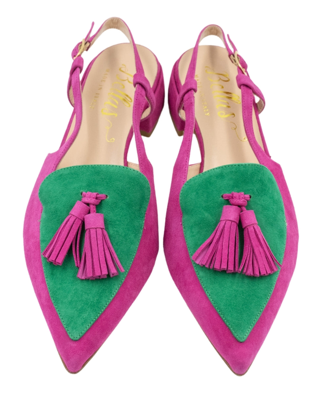 SHOOTINGSCHUH Hot Pink-Verde Estivo Tassel Slingback 41