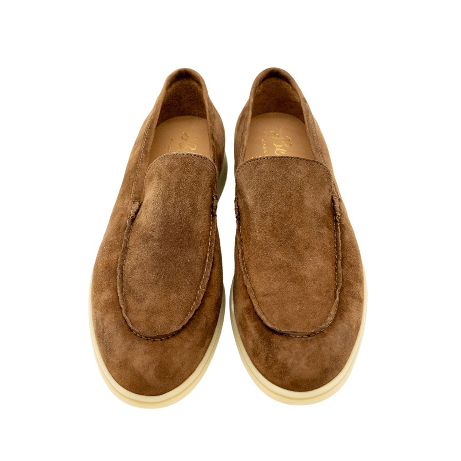 MEN yacht slippers Camoscio Noce