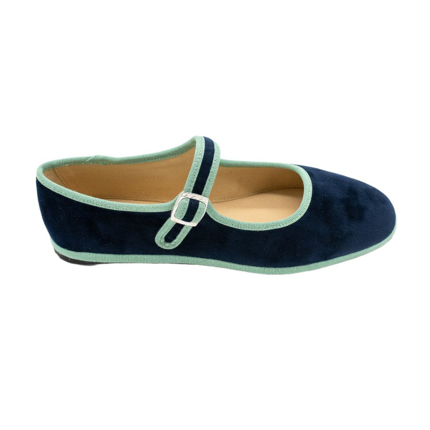 Mary Jane Furlane Velluto Blue