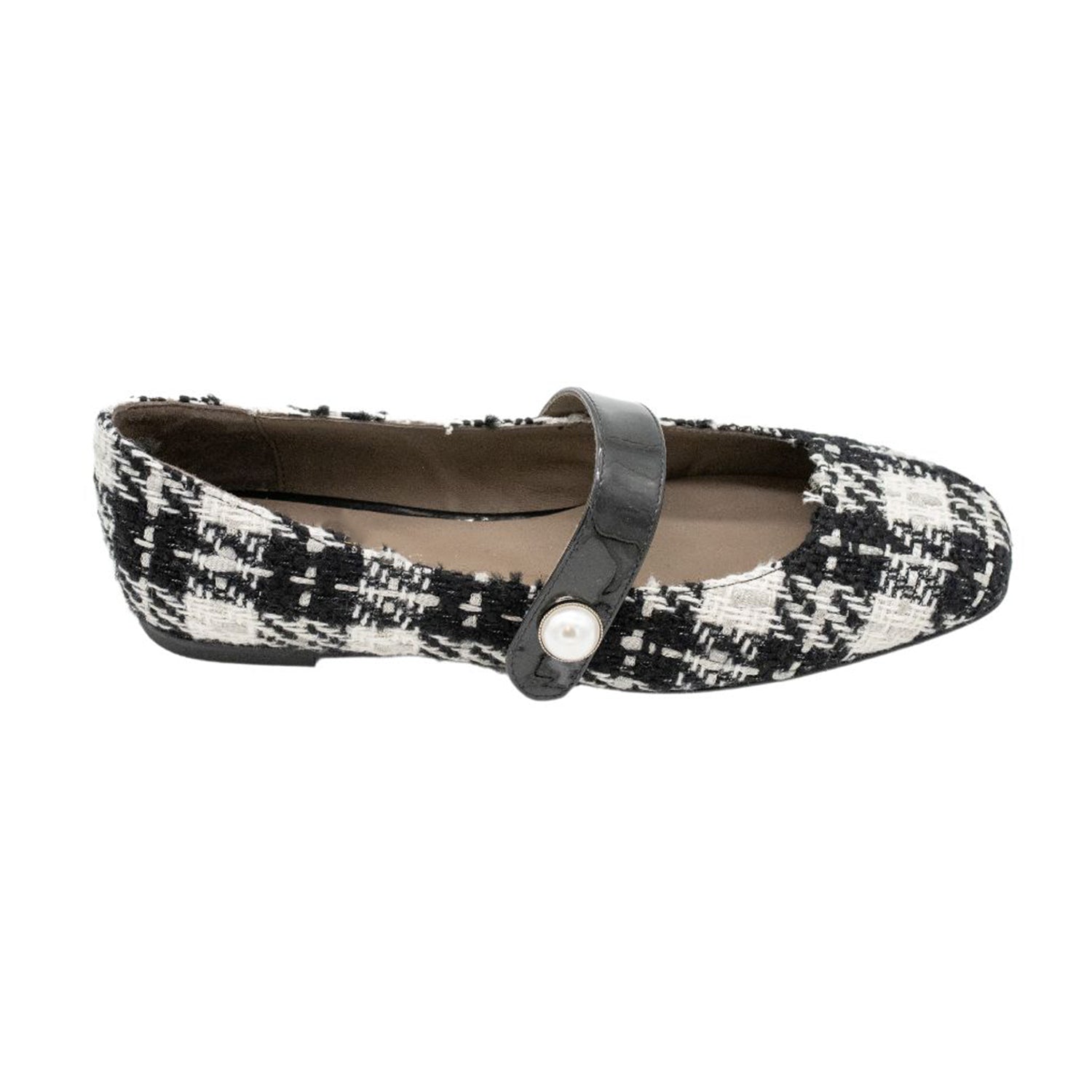 Mary Jane Tweed black and white