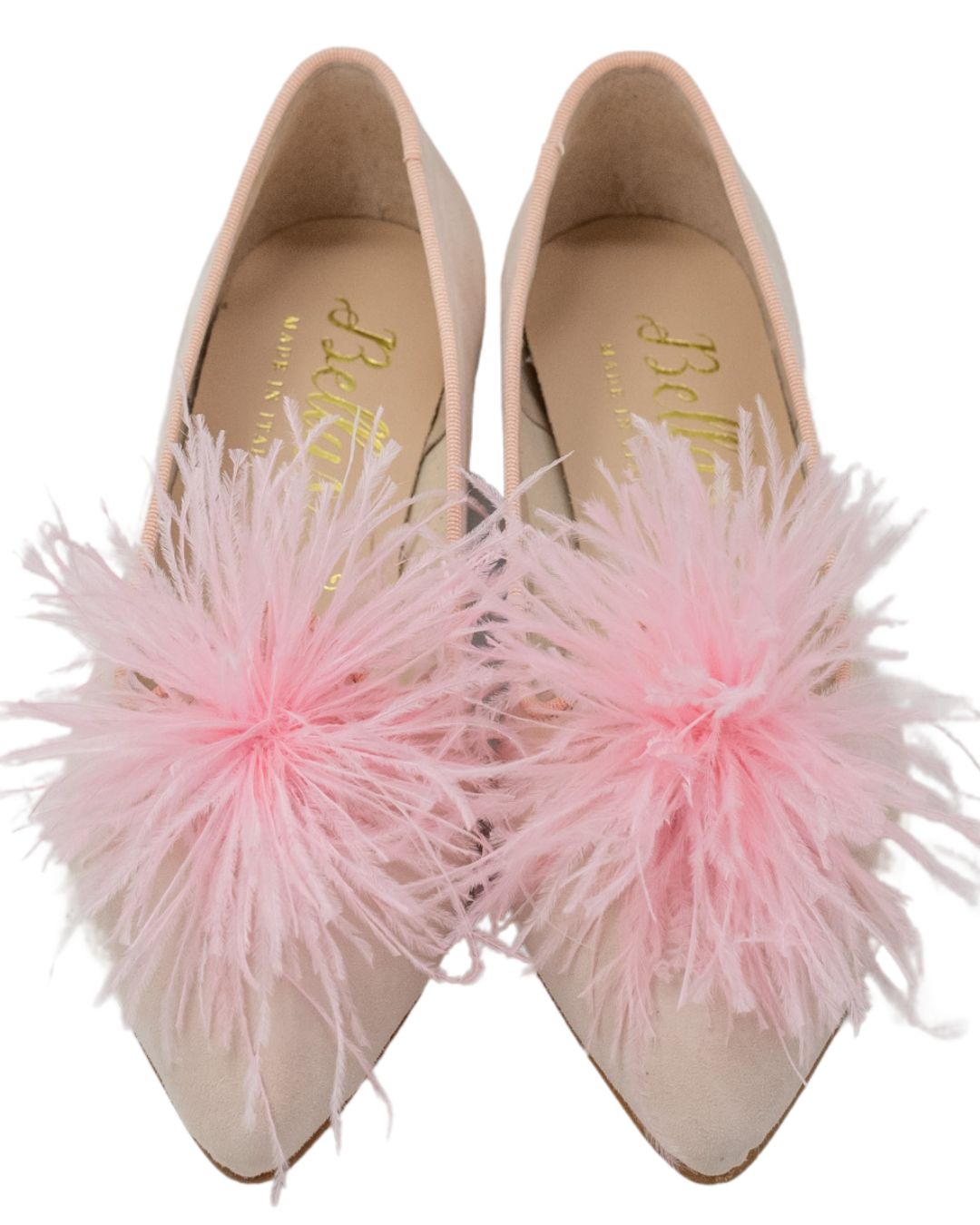 SHOOTINGSCHUH Rosa Federn Pointy 41