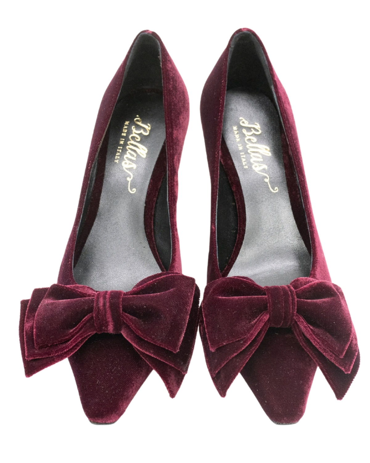 Rubino Velvet Schleifen Pumps