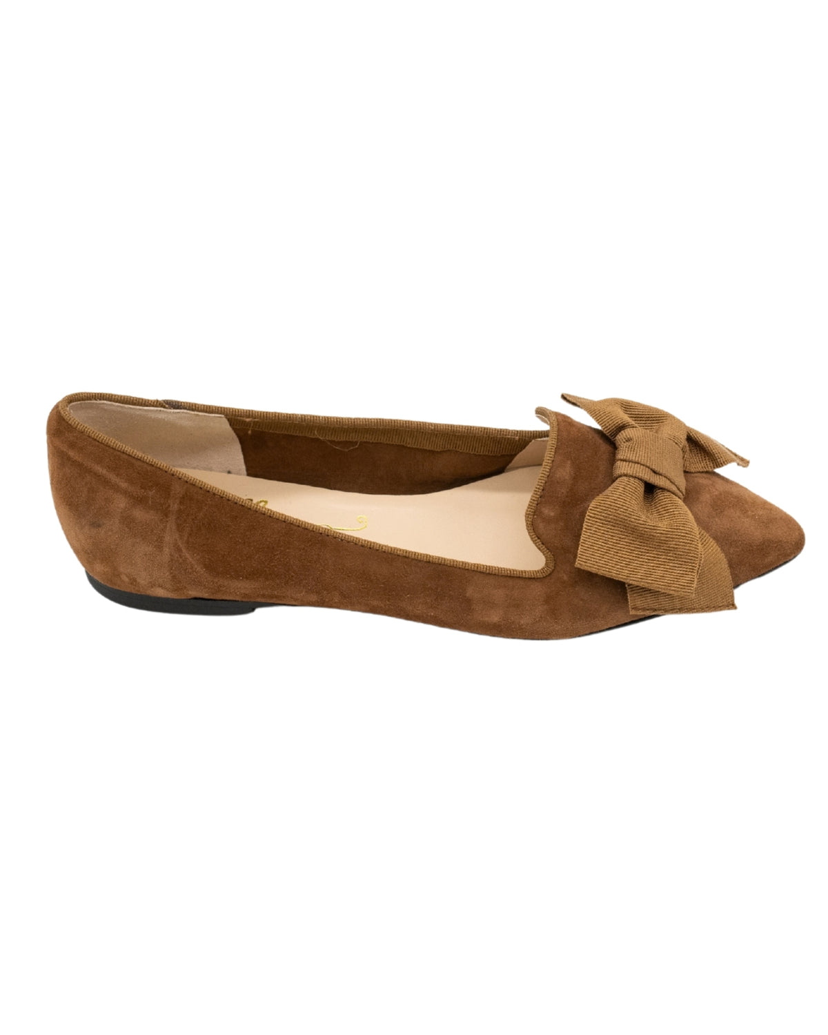 Russet-Camoscio Schleifenloafer Pointy